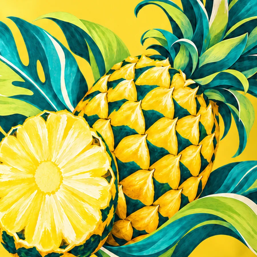 Pineapple detail, full bleed