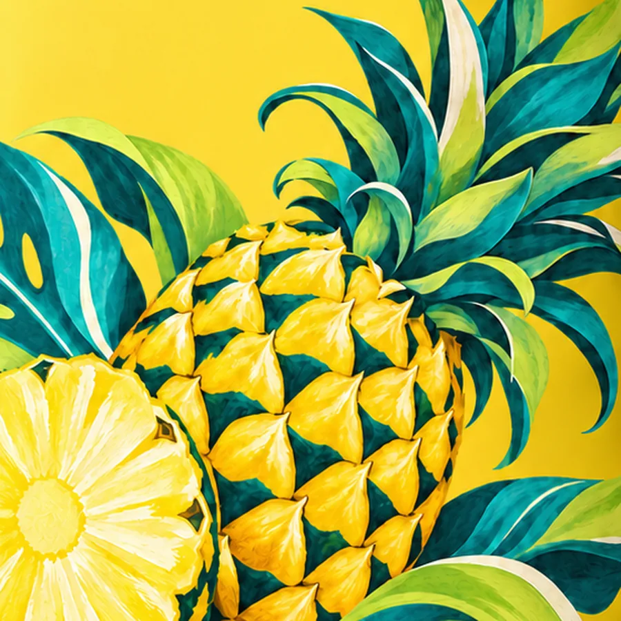 Pineapple leaf crop